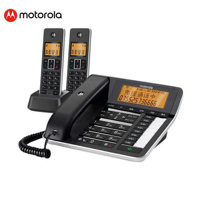 摩托罗拉（Motorola） C7501RC录音电话机无绳子母机钢琴烤漆 子母电话机