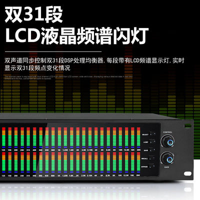 专业31段数字均衡器专业降噪声门舞台演出音频处理频谱显示 EQ3233（送卡侬莲花线） 舞台均衡器