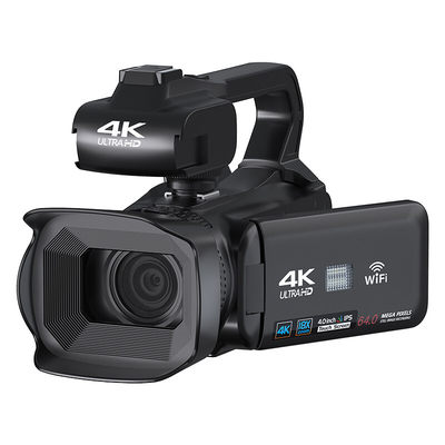 komery 手持式4K专业摄像机 双存储卡摄录一体机 会议 婚庆 短视频直播摄像机DV通用摄像机