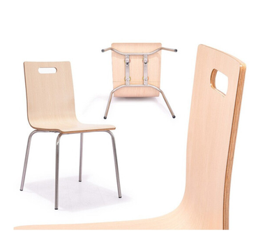 悦山 餐椅学校公司食堂餐桌椅靠背椅 竹制椅凳