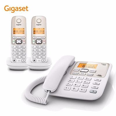 Gigaset原西门子无绳电话机子母机家用 中文显示/大屏幕/三方通话/大音量座机停电可用 子母电话机